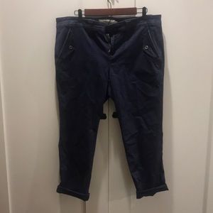 Torrid Crop Twill Military Pant — Navy